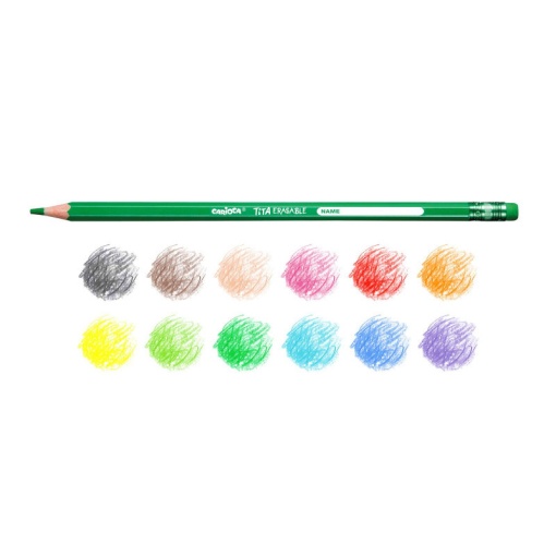 Lápis de Cor CARIOCA Tita Erasable com 12
