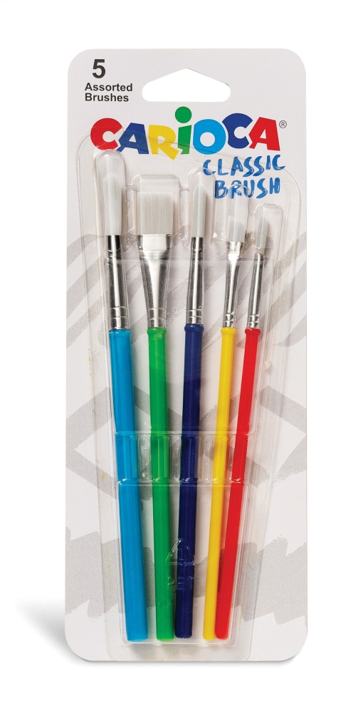 Conjunto 5 Pincéis CARIOCA Classic