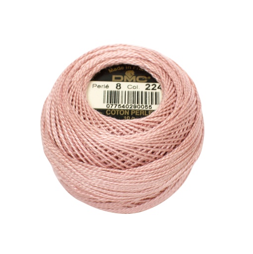 Linha de Bordar DMC Perlé 116A 8mmx80m 10g Rosa Velho 224