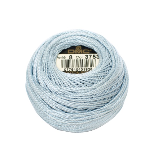Linha de Bordar DMC Perlé 116A 8mmx80m 10g Azul Claro 3753