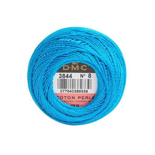 Linha de Bordar DMC Perlé 116A 8mmx80m 10g Azul Turquesa 3844