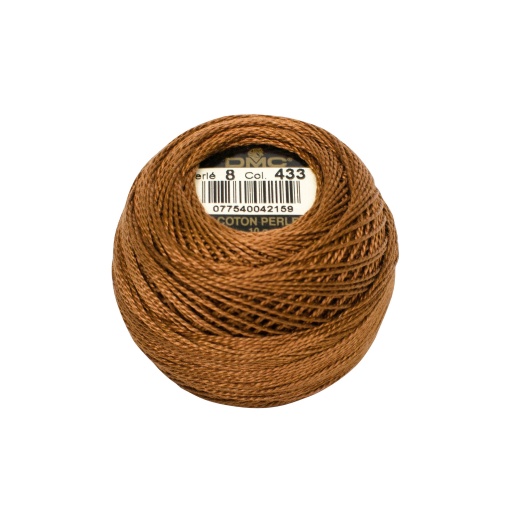 Linha de Bordar DMC Perlé 116A 8mmx80m 10g Castanho 433
