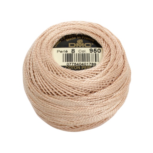 Linha de Bordar DMC Perlé 116A 8mmx80m 10g Cor Pele 950