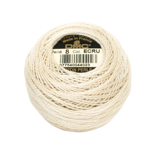 Linha de Bordar DMC Perlé 116A 8mmx80m 10g Ecru