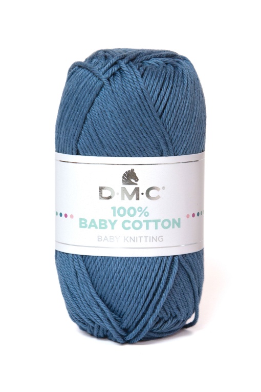 Fio de Tricot DMC 100% Baby Cotton 50g Azul Petróleo 750 382