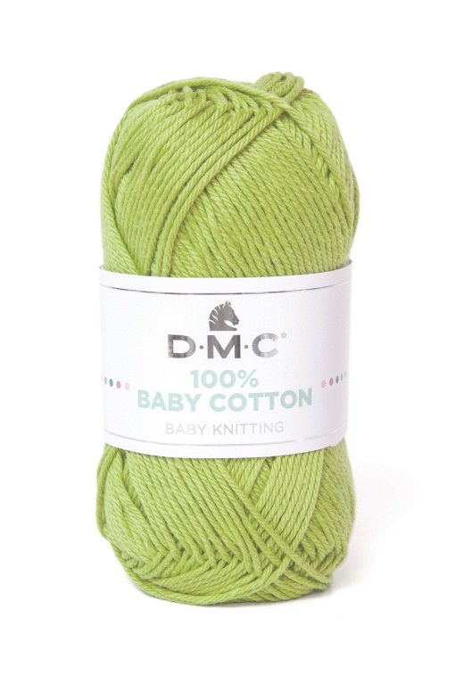 Fio de Tricot DMC 100% Baby Cotton 50g Verde 752 382