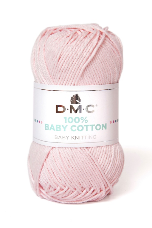 Fio de Tricot DMC 100% Baby Cotton 50g Rosa Clarinho 763 382