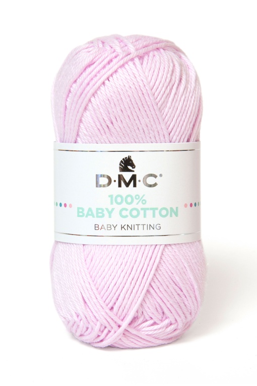 Fio de Tricot DMC 100% Baby Cotton 50g Rosa Claro 766 382