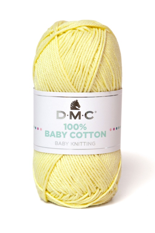 Fio de Tricot DMC 100% Baby Cotton 50g Amarelo 770 382