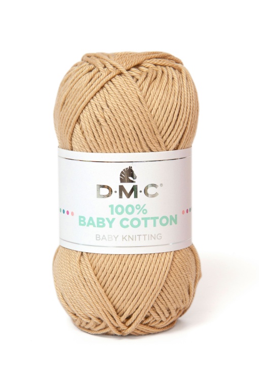 Fio de Tricot DMC 100% Baby Cotton 50g Bege 773 382