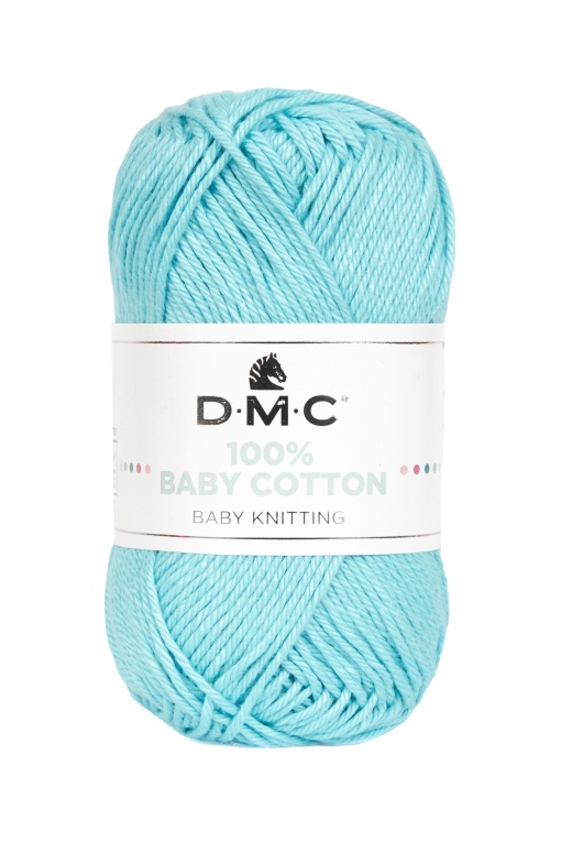Fio de Tricot DMC 100% Baby Cotton 50g Azul 785 382