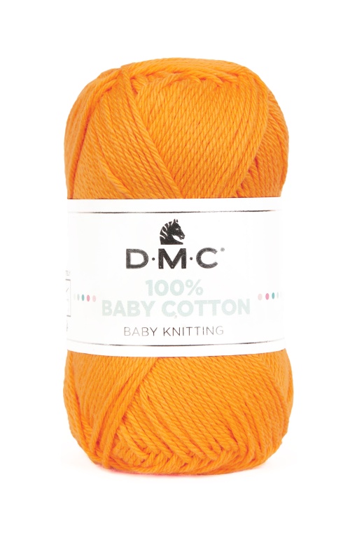 Fio de Tricot DMC 100% Baby Cotton 50g Amarelo Torrado 792 382