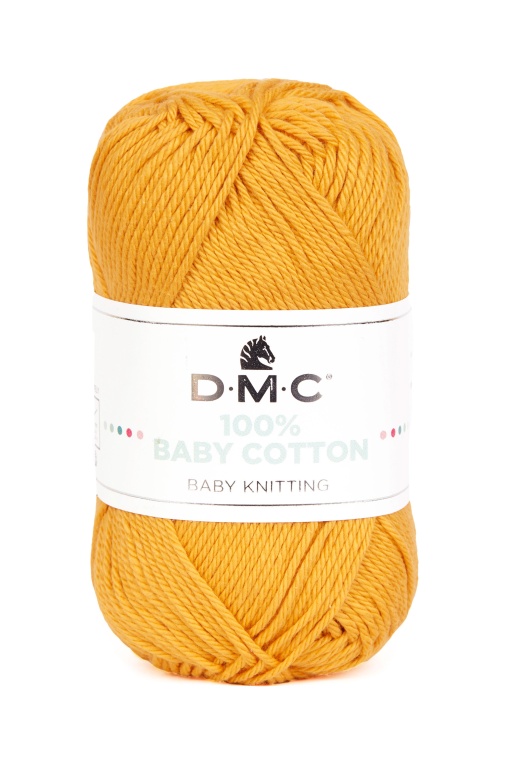 Fio de Tricot DMC 100% Baby Cotton 50g Amarelo Escuro 794 382