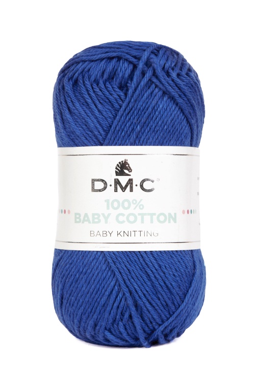 Fio de Tricot DMC 100% Baby Cotton 50g Azul 798 382