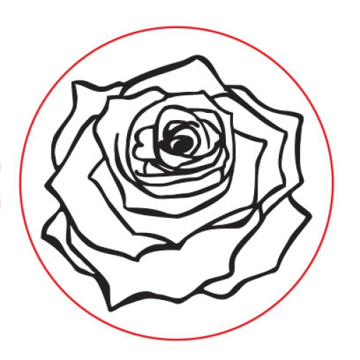 Sinete D. Torrejano com Cabo de Madeira Símbolo Rosa 85