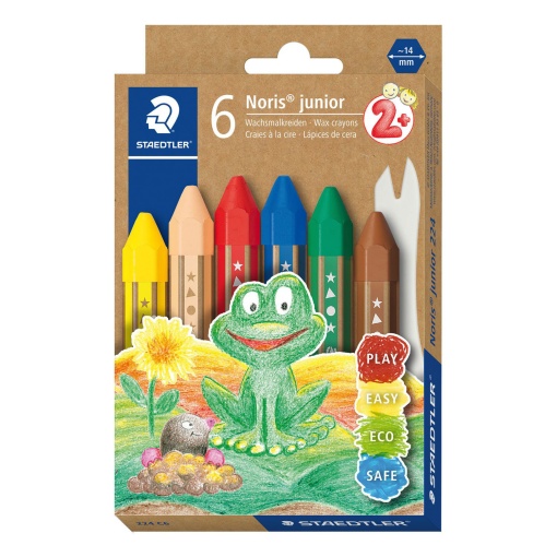 Lápis de Cera STAEDTLER Noris Junior com 6 Hexagonal