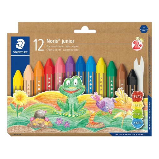 Lápis de Cera STAEDTLER Noris Junior com 12 Hexagonal