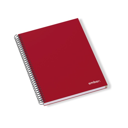 Caderno A4 Capa Dura Espiral AMBAR IDEAS Pautado 150 folhas Sortido