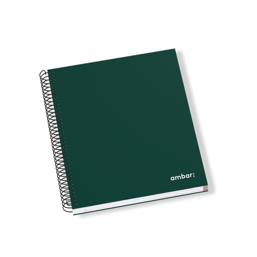 Caderno A4 Capa Dura Espiral AMBAR IDEAS Pautado 150 folhas Sortido
