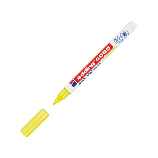 Marcador de giz líquido EDDING 4085 1-2mm amarelo fluorescente 65