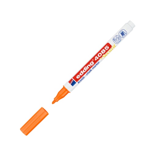 Marcador de giz líquido EDDING 4085 1-2mm laranja fluorescente 066