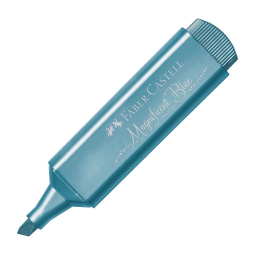 Sublinhador Fluorescente FABER-CASTELL Textliner 46 Metallic 1-2-5mm Azul