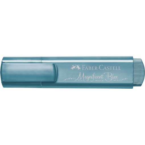 Faber-Castell Textliner 46 Metallic 1-2-5mm Fluorescent Highlighter, Blue