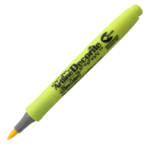 Brush Pen ARTLINE Decorite Amarelo Neon