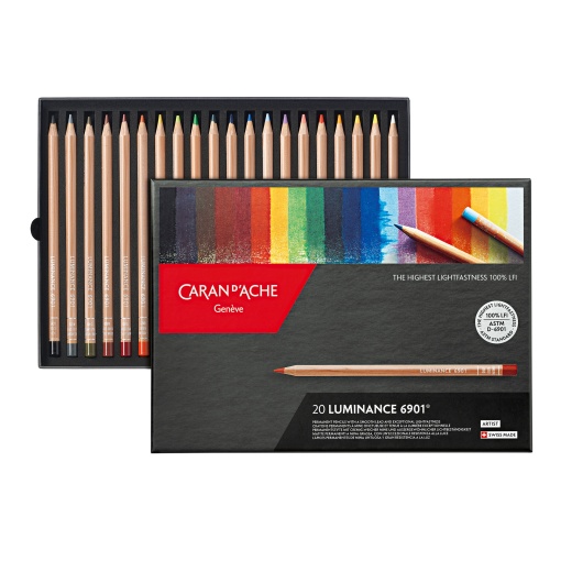 Lápis de cor CARAN D'ACHE Luminance (20 unidades)