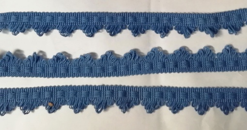 Franja de Algodão 20mm azul 252 (metro)