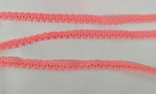 Fita com Pompons 10mm Salmão 263 (metro)