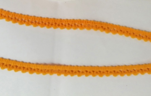 Fita com Pompons 10mm Amarelo 220 (metro)