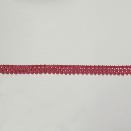 Fita com Pompons Duplo 15mm Rosa 275 (metro)