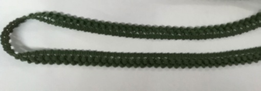 Fita com Pompons Duplo 15mm Verde Escuro 240 (metro)