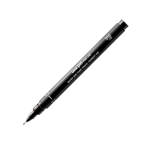 Fineliner UNI Pin Pigment 0,40mm Preto 200