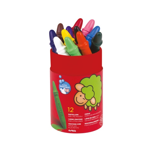 Lápis de Cera GIOTTO Be-Bè Super com 12
