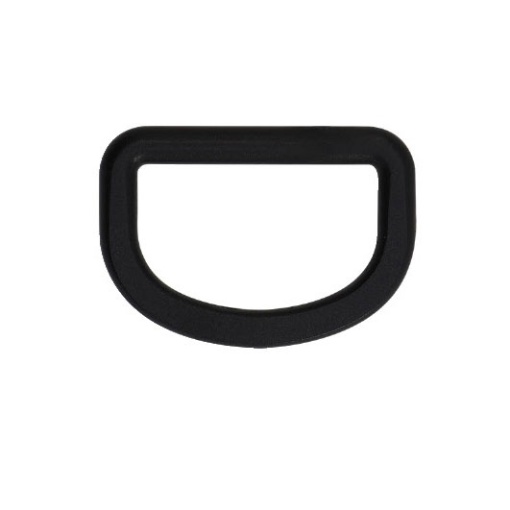 Meia argola plástica 32mm preto COSE