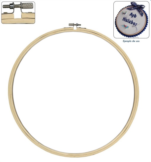 Bastidor de madeira redondo 23cm COSE 649010/023