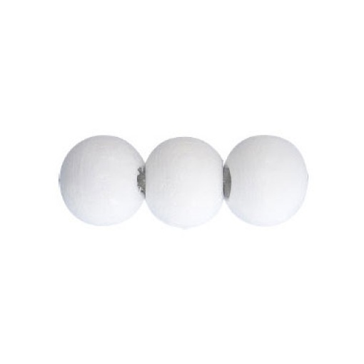 Bola de Madeira 11mm Branco