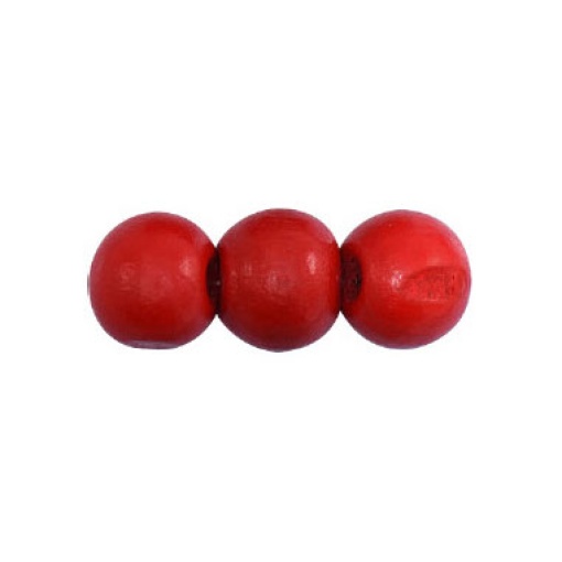 Bola de Madeira 11mm Vermelho COSE