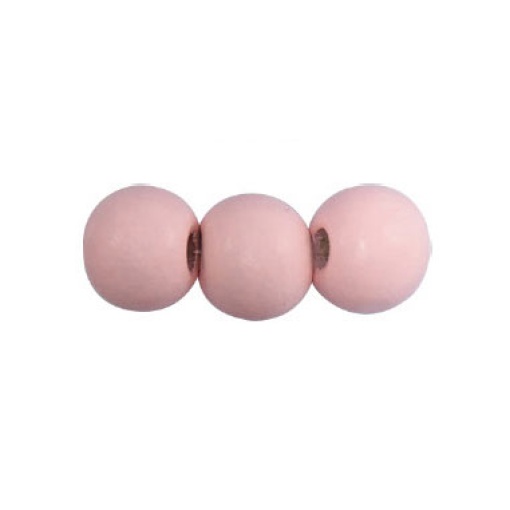 Bola de Madeira 11mm Rosa Claro