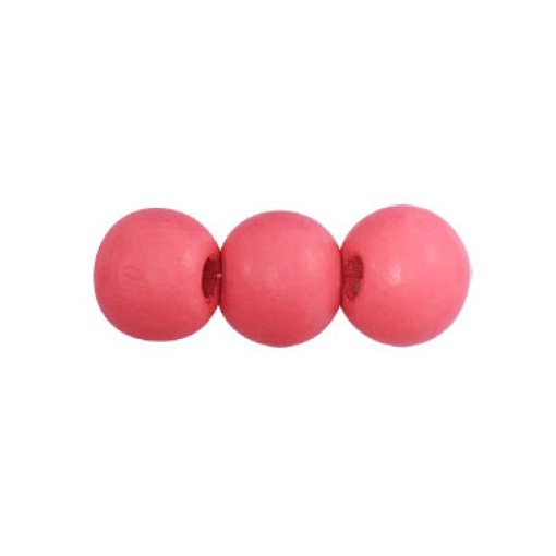 Bola de madeira 11mm rosa 042500.011.0039