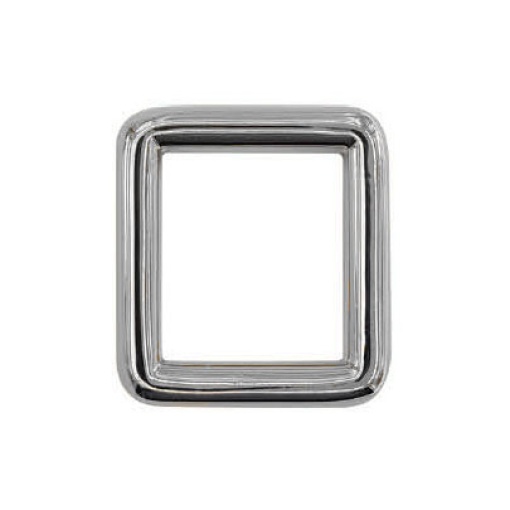 Fivela de metal com passador retangular 31 mm prateado COSE