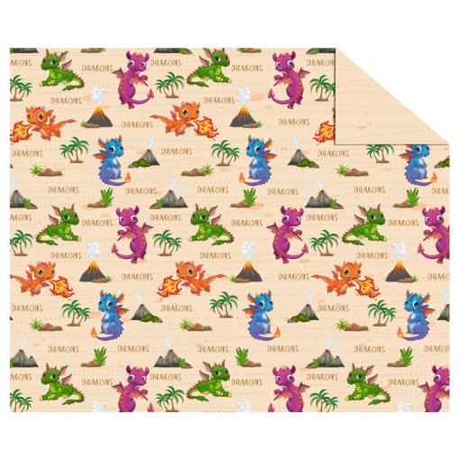 Cartolina URSUS 300g Infantil 49,5x68cm Dragão