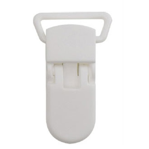 Porta-chupetas de plástico 25mm branco COSE 140134.025.0001