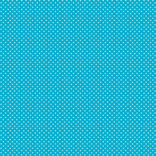 Tecido MAKOWER Spot Pintas Azul/Branco 1x1,12m