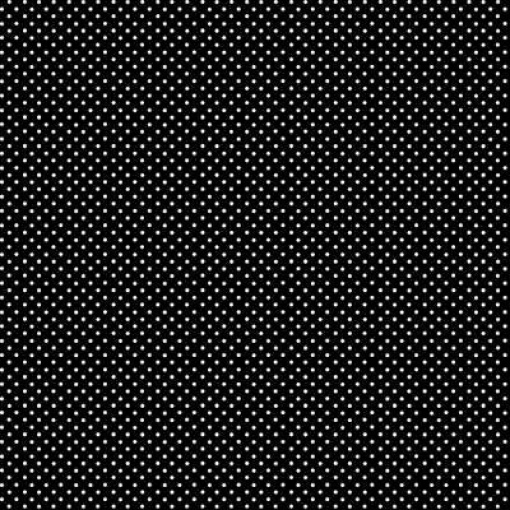 Tecido MAKOWER Spot Pintas Preto/Branco 1x1,12m