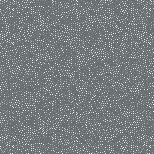 Tecido MAKOWER Freckle Dot Pintas Cinza Escuro/Branco 1x1,12m