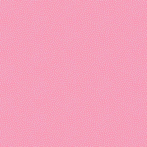 Tecido MAKOWER Freckle Dot Pintas Rosa/Branco 1x1,12m