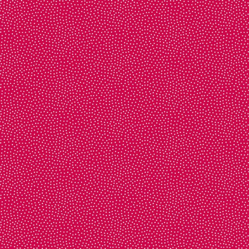 Tecido MAKOWER Freckle Dot Pintas Vermelho/Branco 1x1,12m